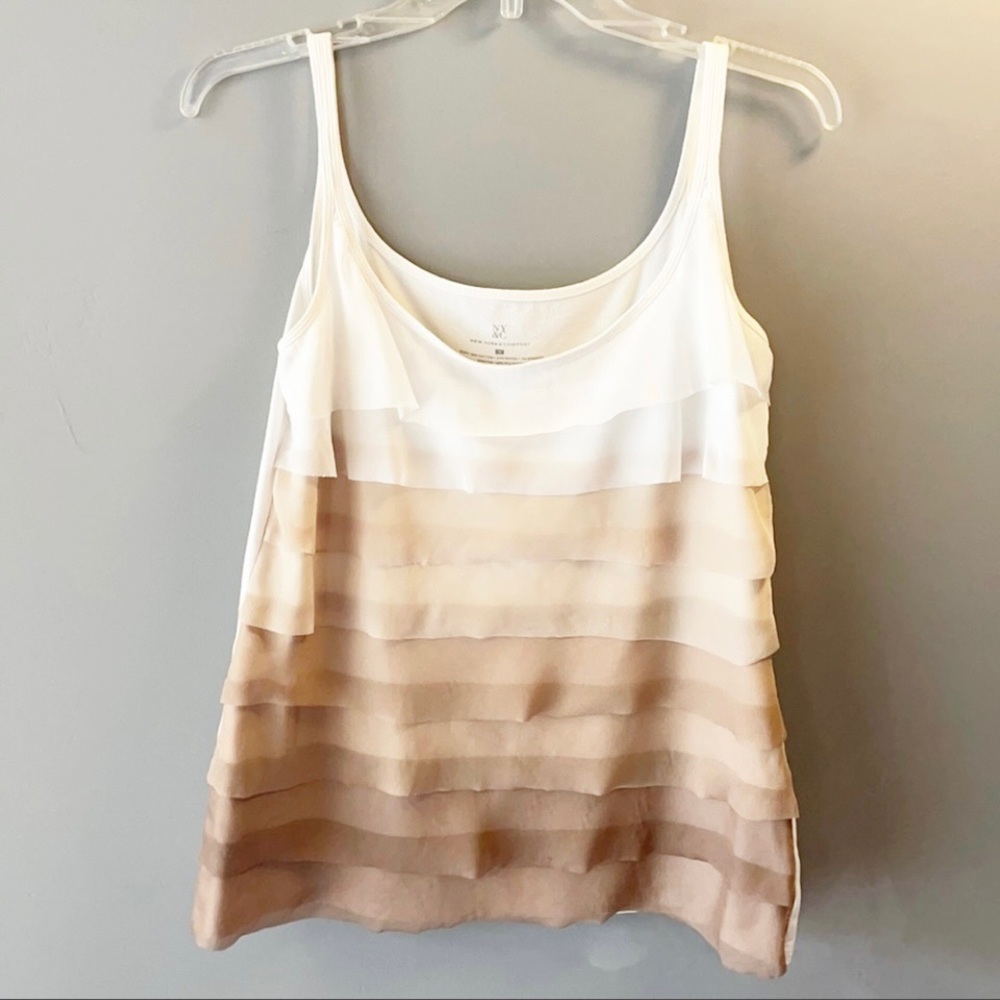 New York & Company Ombre Tank Top - M